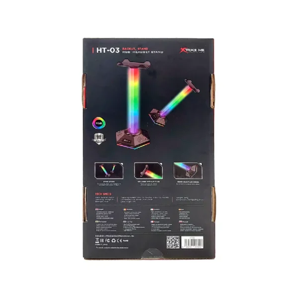 SOPORTE HEADSET RGB XTRIKE ME - Imagen 4
