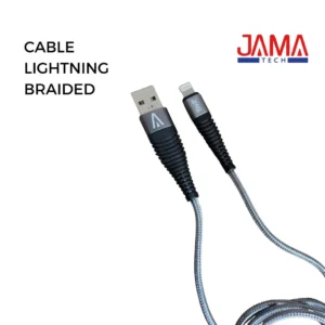 CABLE LIGHTNING BRAIDED GRIS JAMA TECH