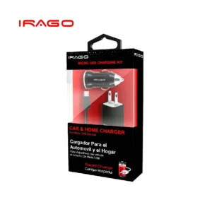 CARGADOR MICRO USB 3 EN 1 HOME_TRAVEL IRAGO