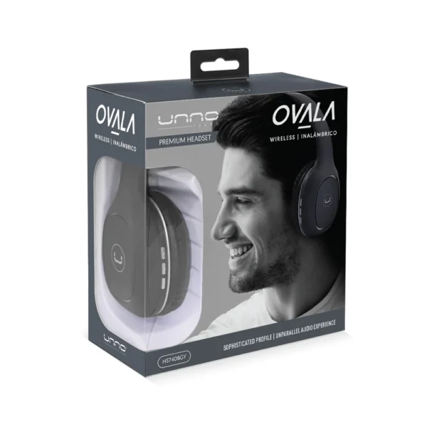 HEADSET BT C_MIC OVALA AZUL UNNO - Imagen 4
