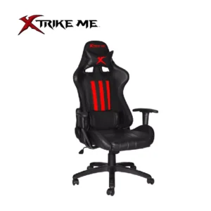 SILLA GAMING LEATHER NEGRA-ROJA  XTRIKE ME