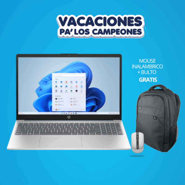 HP 15-FD55TG + MOCHILA +MOUSE