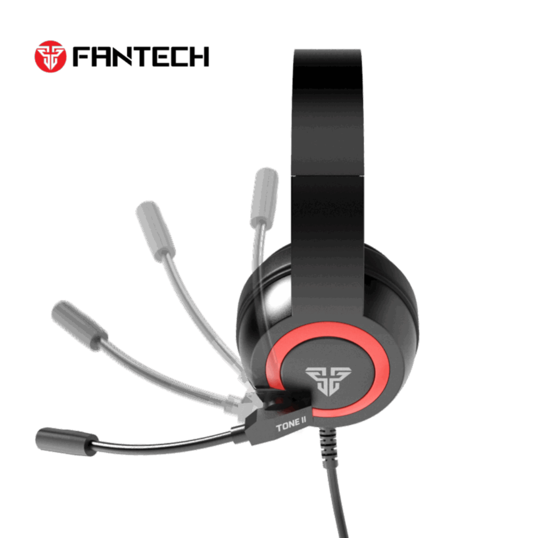 HEADSET FANTECH HQ56 TONE II NEGRO RGB - Imagen 2