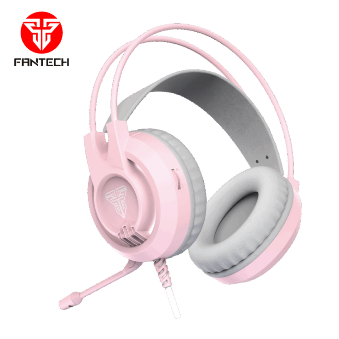 HEADSET GAMER FANTECH HG20 ROSADO - Imagen 2